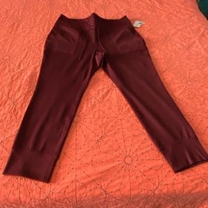 Old Navy Plus Size Cozecore Jogger Leggings in Burgundy